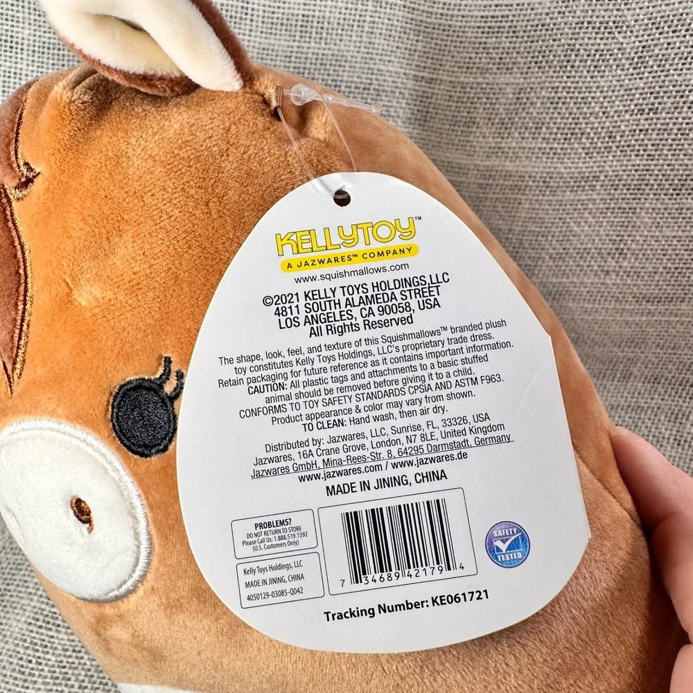 Squishmallows Tomar Horse Plush NWT 2021 Original Kellytoy Soft Stuffed‎